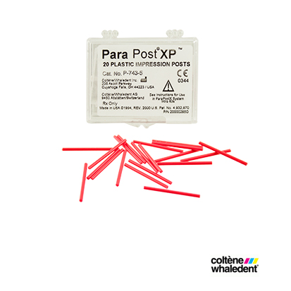 ParaPost Plastic Impression post Red No.5 , 1.25mm , 20st.