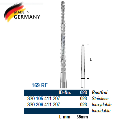 Surgical Burs HP 169RF/023, 1st.
