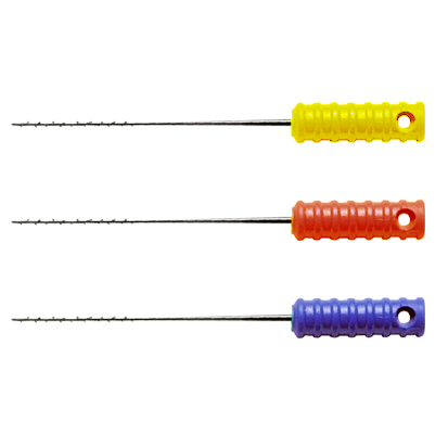 Barbed Broaches 25mm Ass. #2-4, 10pcs