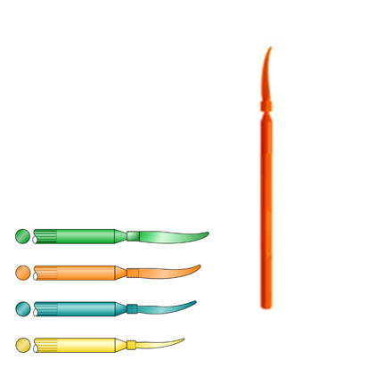 Wedge Wands Orange Medium, 100st