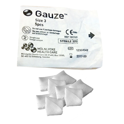 Plattork Steril Nr. 3 - 25x30MM, (70X5) 350st.