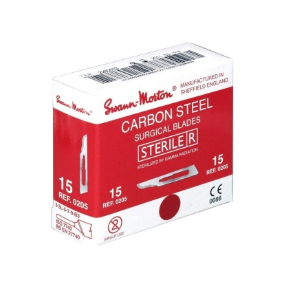 Swann Morton© Skalpellblad no. 15 Steril, 100st.