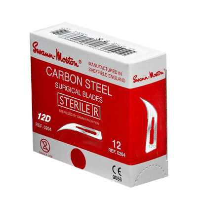 Swann Morton© Skalpellblad no. 12D Steril, 100st.