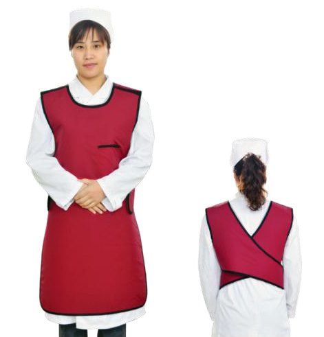 Dental x-ray protective shields Small (Dark Red)