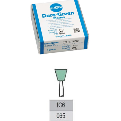 Dura-Green® Karborundum, HST Lång Omvand IC6, 12st.