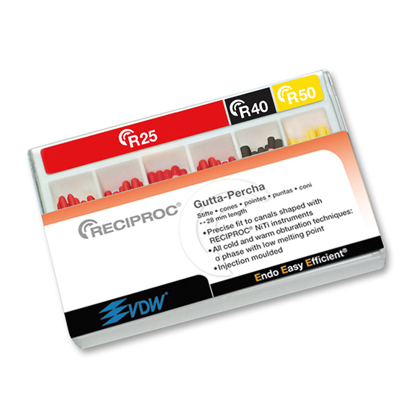 Guttaperka VDW Reciproc® #R25-R50, 60 st