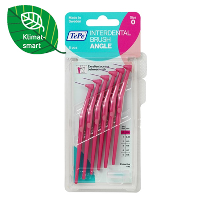 TePe Angle® Mellanrumsb klimats Rosa 0.4mm, 10x6st.