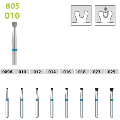 Inverted Cone Diamond FG 805/010, 5St.