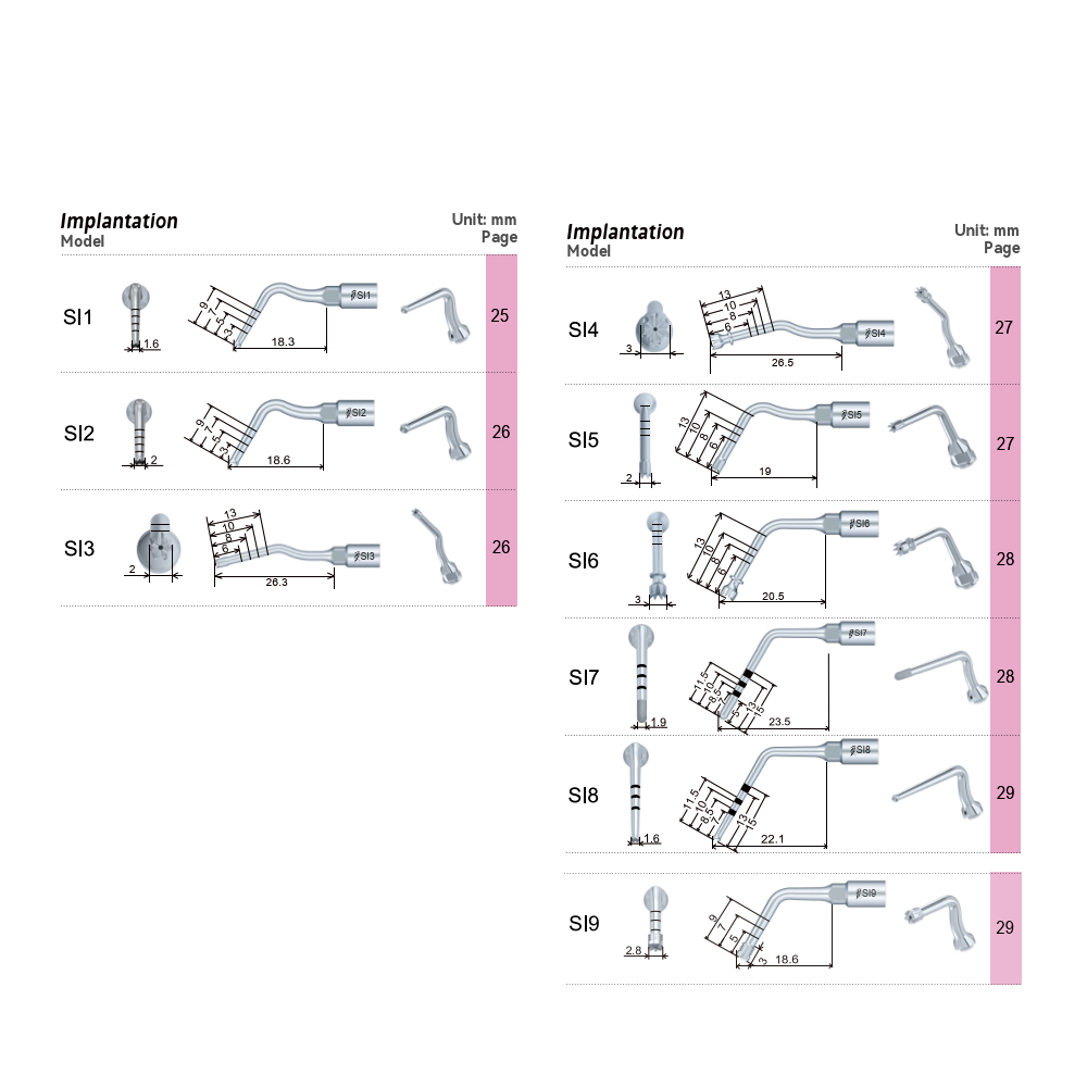 Woodpecker® Surgic Smart Spets Si7 Implant