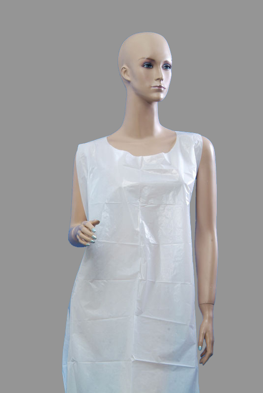 Protection Aprons White polyeten, 100St.
