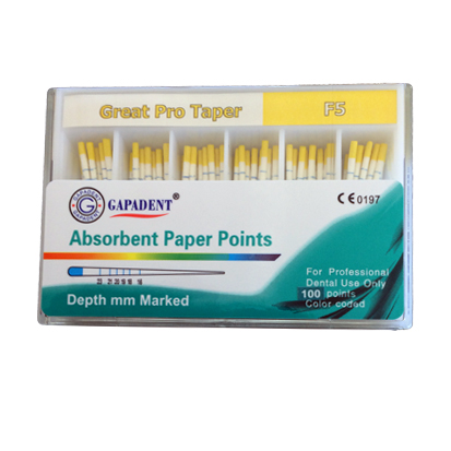 Paper Ponits Tepro  F5  Yellow. coded 100 st.