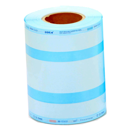Gusseted Autoclave rolls Green 250 mm x 100m