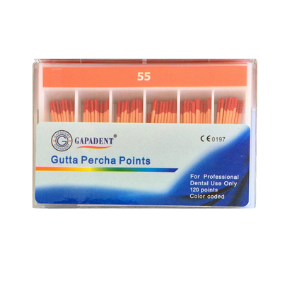 Gutta Percha ISO no.#55 Red coded 120 st.