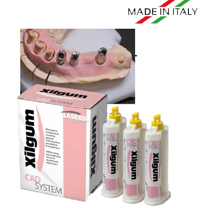 XILGUM® lab A-silicone for gums reproduction, 3x50ml