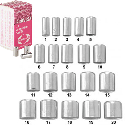 Hahnenkratt® Aluminiumhylsor, 10st.
