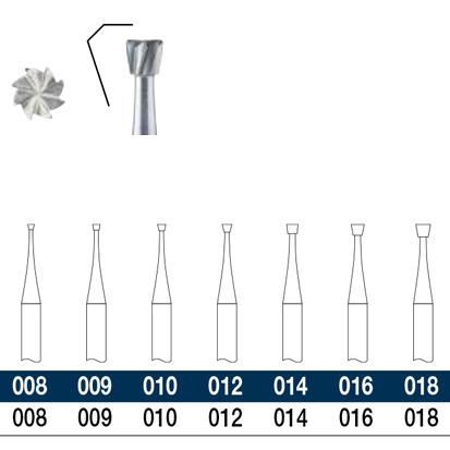 ELA®C2  Hårdmetallborr omvant konisk No. 4/014 vst, 6st.