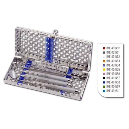Hu-Friedy® Stainless Steel Cassette with Lock Perforated, Orange