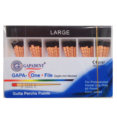 Gutta Percha One File # Large Black coded 60 st.