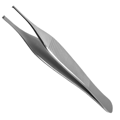 Periodontal Tweezers, Micro Adson 12 cm 1/2-0.6mm