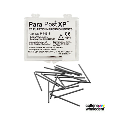 ParaPost Avtrycksstift i plast Svart No.6 , 1.5mm , 20st.