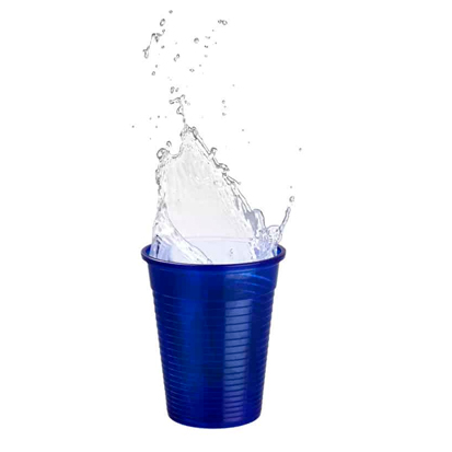 Plastic Cups 18CL Dark Blue, 100st.