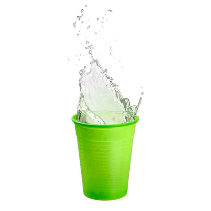 Plastic Cups 18CL Lime Green, 100st.