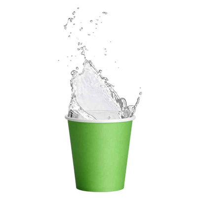 Miljö Paper Cups 18CL Light Green, 50st.