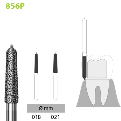 Shoulder Prep Diamant 856P, 5st