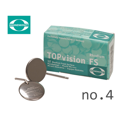 Hahnenkratt TOPvision FS-Rhodium Mouth Mirrors #4, 12st.