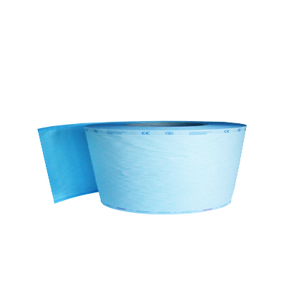 Flat Autoclave rolls Blue 75mm x 200m