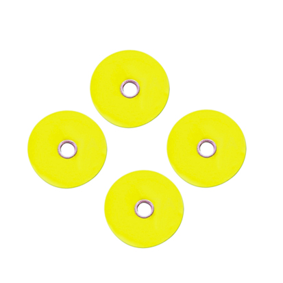 Polishing discs 12mm, Yellow, medium, 40 pcs