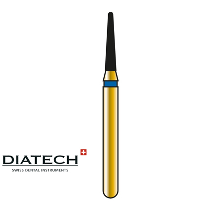 DIATECH® Cylinder Konisk Top Rund Guld diamant 855 / 197, 5st.