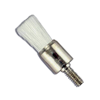 Young Polishing Brush White Nylon with screw, 144st.