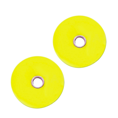 Polishing discs 14mm, Yellow, medium, 40 pcs