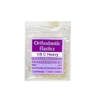 Intraoral latex elastisk, 1/8" C- Heavy 6.5 oz, 100st.