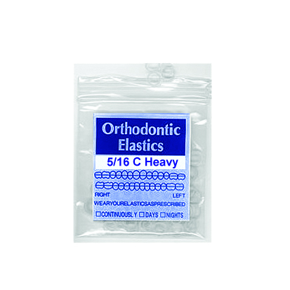 Intraoral latex elastisk, 5/16"  C- Heavy 6.5 oz, 100st.