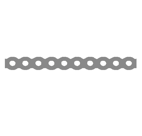 Elastic Standard Chain, Silver Continous, 1x15ft.