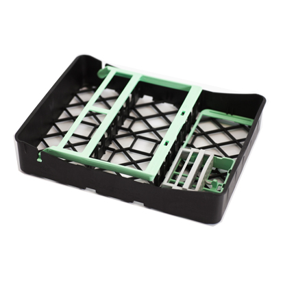 Practipal Compact with Burs Holder Black/Mint Green