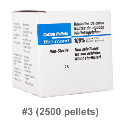 Richmond Cotton Pellets #3    4mm(2500pcs)