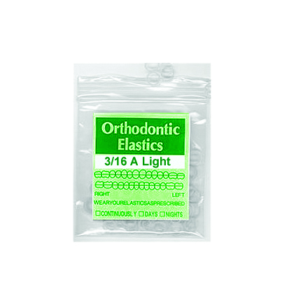 Intraoral latex elastisk, 3/16"  A- Light 2.5 oz, , 100st.