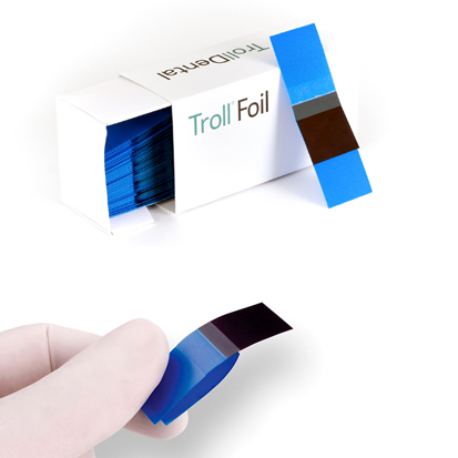 TrollFoil Mini Artikulationspapper Blå, 100st.