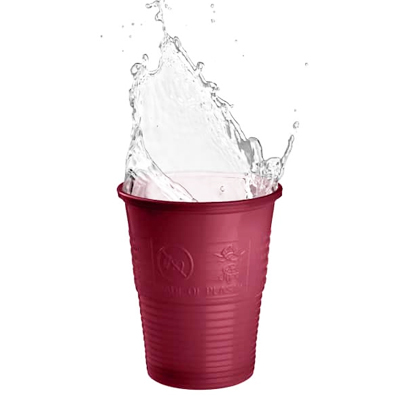 Plastic Cups 18CL Wine Red, 100st.