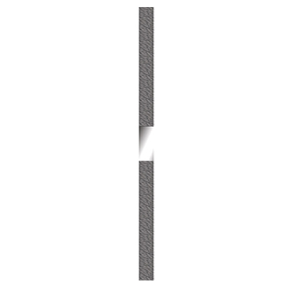 Stainless Steel Abrasive Strips, 6 mm Double Side, 12st.