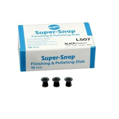  Super-Snap svart grov Mini 50st