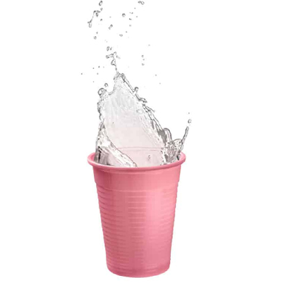 Plastic Cups 18CL Pink, 100st.