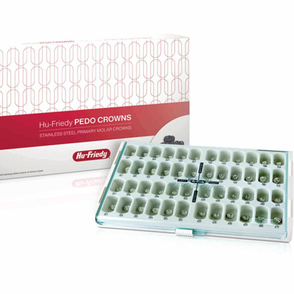  Hu-Friedy® Stainless Steel Pedo Crowns, 48pcs