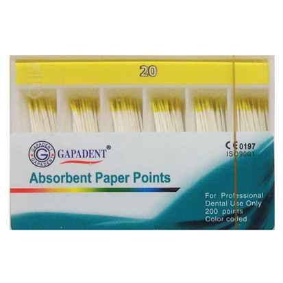 Paper Ponits ISO no.#20 Yellow coded 200 st.