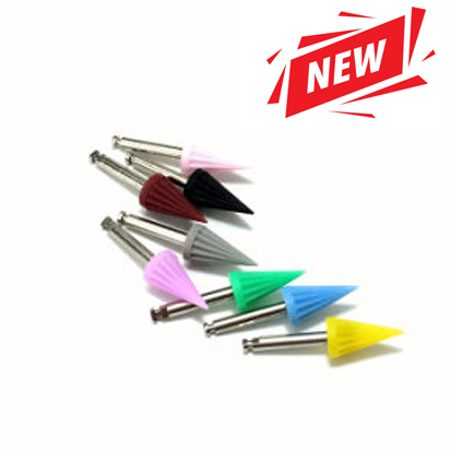 Rubber Polishers Pointed Colored Soft, 100st.