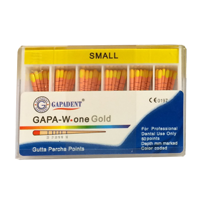 Gutta Percha One File GOLD # Small coded 60 st.