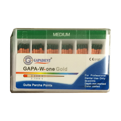 Gutta Percha One File GOLD # Medium coded 60 st.